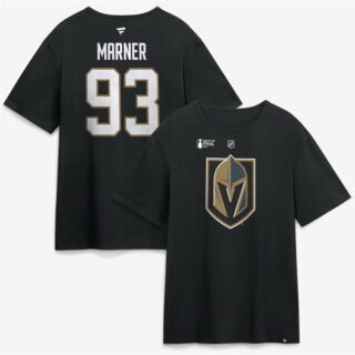 Men's Vegas Golden Knights #93 Mitch Marner Black 2026 Stanley Cup Final Name & Number T-Shirt