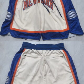 Men's New Yok Knicks Cream2026 Shorts (Run Small)