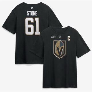 Men's Vegas Golden Knights #61 Mark Stone Black 2026 Stanley Cup Final Name & Number T-Shirt
