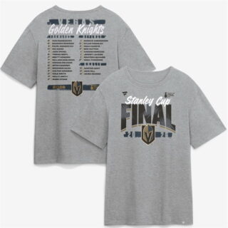 Men's Vegas Golden Knights eather Gray 2026 Stanley Cup Final Roster T-Shirt
