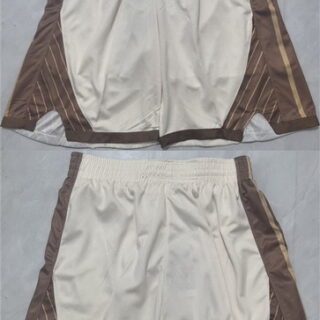Men's Golden State Warriors Tan Shorts(Run Small)