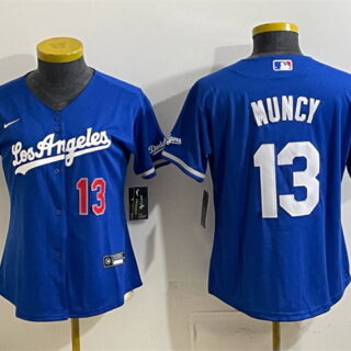 Youth Los Angeles Dodgers #13 Max Muncy Royal Alternate Stadium Stitched Baseball Jersey