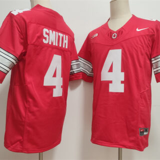 Men's Ohio State Buckeyes #4 Jeremiah Smith Red F.U.S.E. Limited Stitched Jersey
