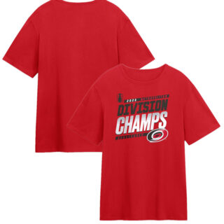 Men's Carolina Hurricanes Red 2026 Metropolitan Division Champions T-Shirt