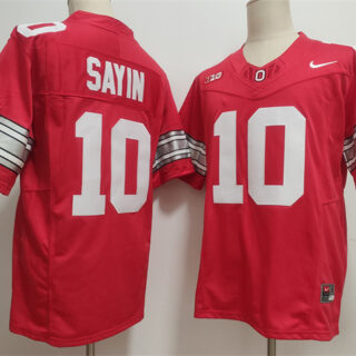 Men's Ohio State Buckeyes #10 Julian Sayin Red F.U.S.E. Limited Stitched Jersey
