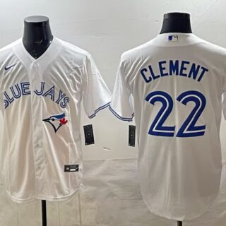 Men's Toronto Blue Jays 22 Ernie Clement white 50th Anniversary Alternate Limited Jersey