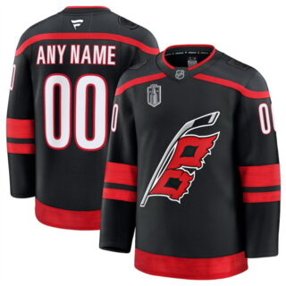 Men's Carolina Hurricanes Active Player Custom Black 2026 Stanley Cup Final Stitched Hockey Jersey