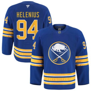 Men's Buffalo Sabres #94 Konsta Helenius Blue Stitched Hockey Jersey