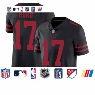 49ers #17 Jalen Hurd Black Alternate Youth Stitched Football Vapor Untouchable Limited Jersey