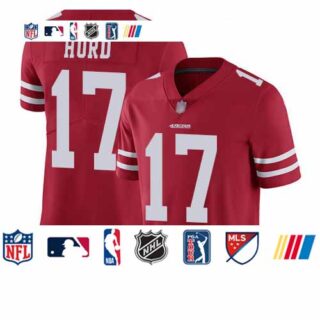 49ers #17 Jalen Hurd Red Team Color Youth Stitched Football Vapor Untouchable Limited Jersey