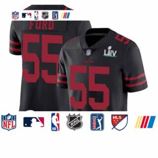 49ers #55 Dee Ford Black Alternate Super Bowl LIV Bound Youth Stitched Football Vapor Untouchable Limited Jersey