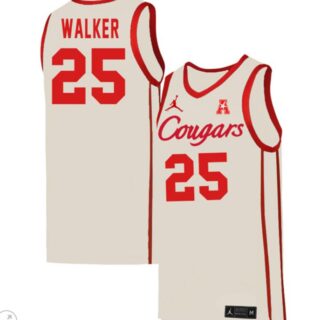 Jarace Walker Jersey #25 Houston Cougars College Basketball Stiched White