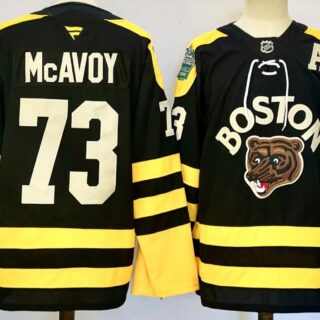 Men's Charlie McAvoy Jersey #73 Boston Bruins 2023 Winter Classic Stitched