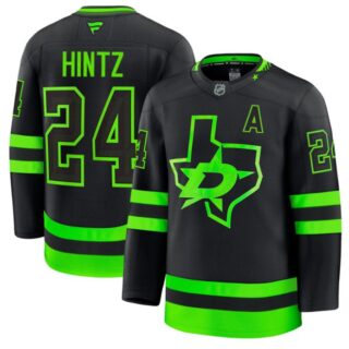 Roope Hintz Jersey #24 Dallas Stars Premium All Stitched Black