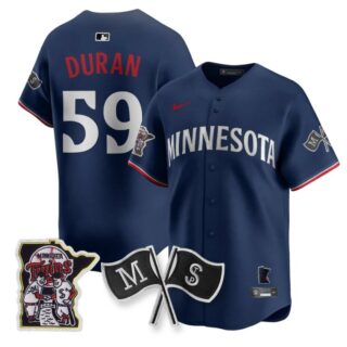 Jhoan Duran Jersey #59 Minnesota Twins Alternate Limited Stitched Navy