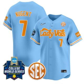 Sophia Nugent Jersey #7 Tennessee Volunteers Softball 2025 World Series Stitched Blue