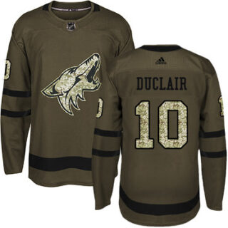 Youth Arizona Coyotes #10 Anthony Duclair Green Salute to Service Stitched NHL Jersey
