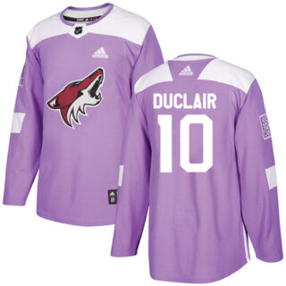 Youth Arizona Coyotes #10 Anthony Duclair Purple Authentic Fights Cancer Stitched NHL Jersey