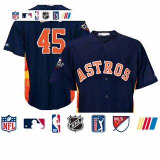 Astros #45 Gerrit Cole Navy Blue Cool Base 2019 World Series Bound Stitched Youth Baseball Jersey