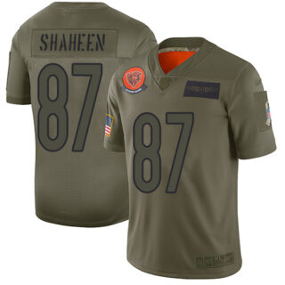 Bears #87 Adam Shaheen Camo Men's Stitched Football Limited 2019 Salute To Service Jersey
