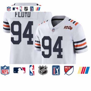 Bears #94 Leonard Floyd White Alternate Men's Stitched Football Vapor Untouchable Limited 100th Season Jersey