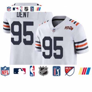 Bears #95 Richard Dent White Alternate Men's Stitched Football Vapor Untouchable Limited 100th Season Jersey