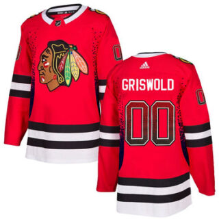 Blackhawks 00 Clark Griswold Red Drift Fashion Adidas Jersey