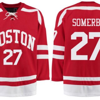 Boston University Terriers BU 27 Doyle Somerby Red Stitched Hockey Jersey