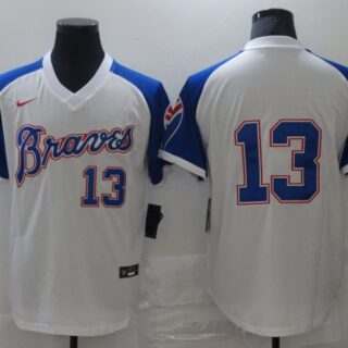 Braves 13 Ronald Acuna Jr. White Nike Turn Back The Clock Jersey