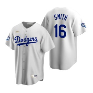 Brooklyn Dodgers #16 Will Smith White 2020 World Series Champions Cooperstown Collection Jersey