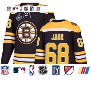 Bruins #68 Jaromir Jagr Black Home Authentic Stanley Cup Final Bound Stitched Hockey Jersey