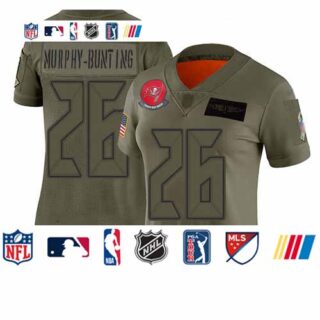 Buccaneers #26 Sean Murphy-Bunting Camo Women's Stitched Football Limited 2019 Salute to Service Jersey