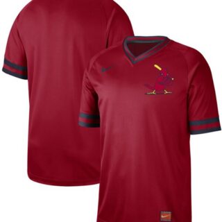 Cardinals Blank Red Authentic Cooperstown Collection Stitched Baseball Jersey