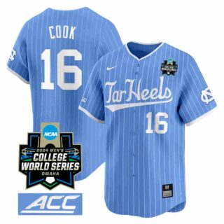 Men's North Carolina Tar Heels #16 Casey Cook Jersey