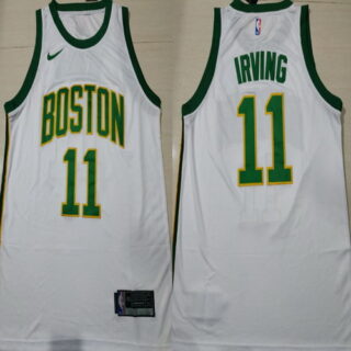 Celtics 11 Kyrie Irving White 2018-19 City Edition Nike Swingman Jersey