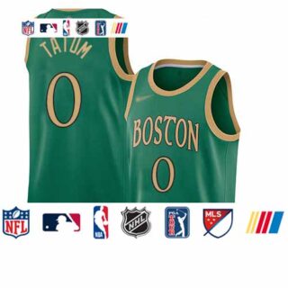 Celtics #0 Jayson Tatum Green Basketball Swingman City Edition 2019 20 Jersey