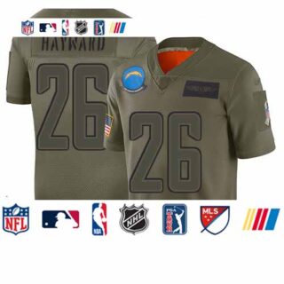 Chargers #26 Casey Hayward Camo Men's Stitched Football Limited 2019 Salute To Service Jersey