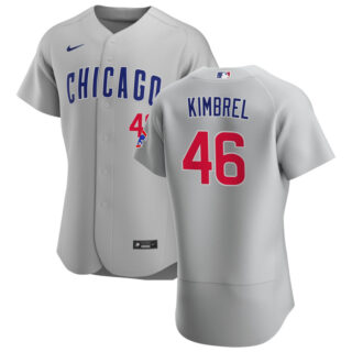 Chicago Cubs #46 Craig Kimbrel Men's Nike Gray Road 2020 Authentic Team Jersey