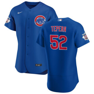 Chicago Cubs #52 Ryan Tepera Men's Nike Royal Alternate 2020 Authentic Player Jersey