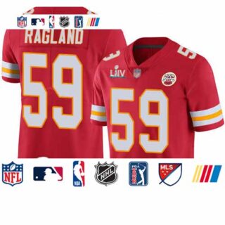 Chiefs #59 Reggie Ragland Red Team Color Super Bowl LIV Bound Men's Stitched Football Vapor Untouchable Limited Jersey