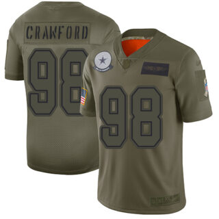 Cowboys #98 Tyrone Crawford Camo Men's Stitched Football Limited 2019 Salute To Service Jersey
