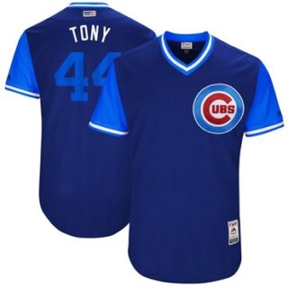 Cubs #44 Anthony Rizzo Royal Tony Players Weekend Authentic Stitched MLB Jersey
