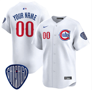 Custom Men's Chicago Cubs Blue Alternate Vapor Premier Limited baseball Jersey All Stitched White