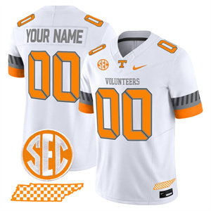 Custom Tennessee Volunteers 2025 'Smokey Grey Series' Vapor Limited Jersey V2 All Stitched White