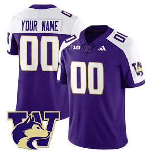 Custom Washington Husky Football 2025 Vapor Limited Jersey All Stitched Alternate