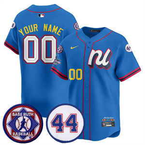 Custom National League 2025 MLB All-Star Jersey V3 All Stitched Blue
