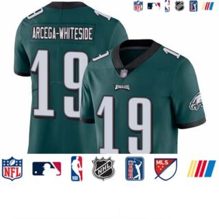 Eagles #19 JJ Arcega-Whiteside Midnight Green Team Color Men's Stitched Football Vapor Untouchable Limited Jersey