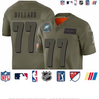 Eagles #77 Andre Dillard Camo Youth Stitched Football Limited 2019 Salute to Service Jersey
