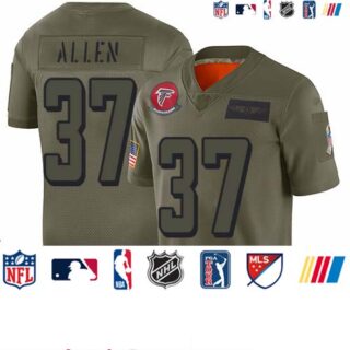 Falcons #37 Ricardo Allen Camo Youth Stitched Football Limited 2019 Salute to Service Jersey