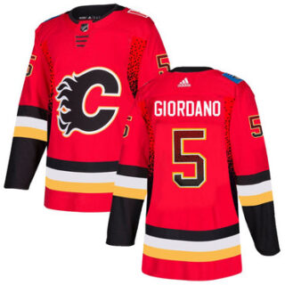 Flames 5 Mark Giordano Red Drift Fashion Adidas Jersey